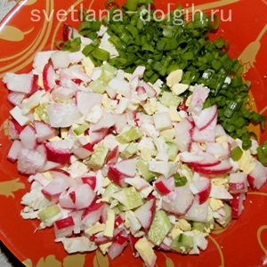 Салат из огурца