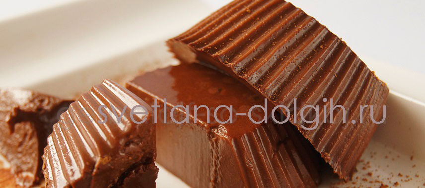 низкокалорийный шоколадный десерт