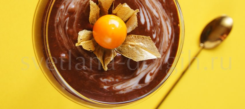 шоколадно-банановый десерт