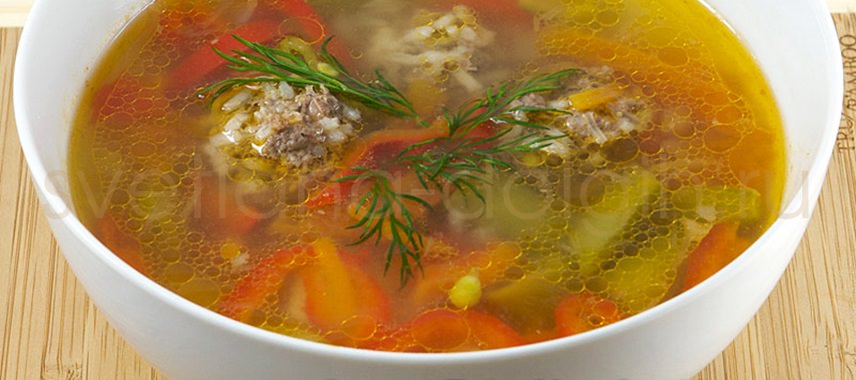 как приготовить диетический суп с фрикадельками